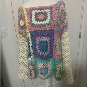 Rose Carmine sweater one size fits like large